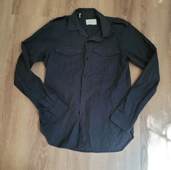 Sandro Midnight Black Shirt Small